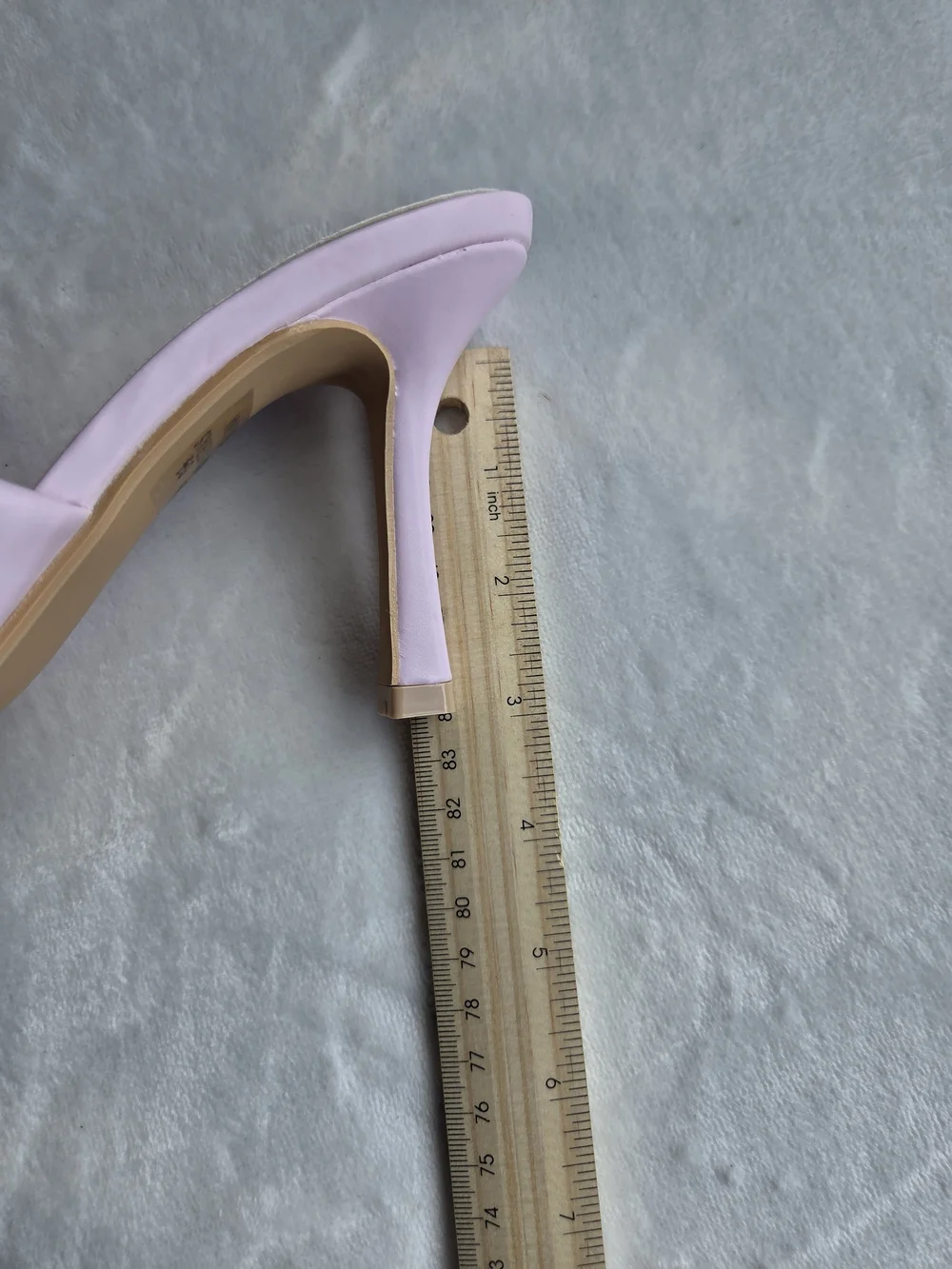 Pink Quilted Mule Heels Size 6.5 💗
